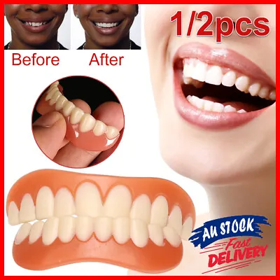 $9.79 • Buy Snap On Bottom/TOP Veneer Dental Veneers Dentures Smile False Teeth Fake Tooth