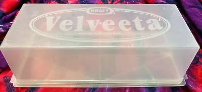 KRAFT Velveeta Cheese Block Keeper Set ~ Clear W/Snap On Lid • $7