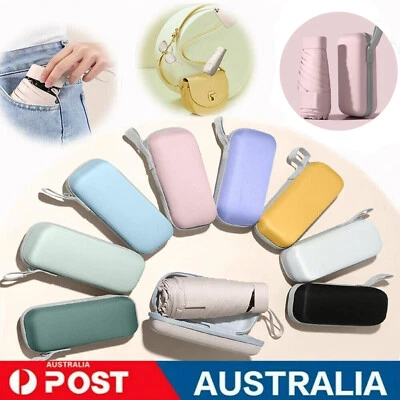 $17.99 • Buy Mini Pocket Compact Umbrella Anti-UV Sun/Rain Windproof 6Folding Travel Umbrella