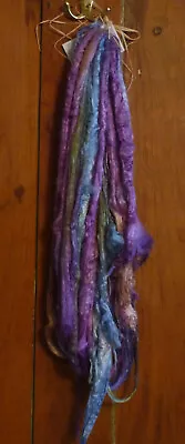 Hand Dyed Bamboo Roving / 6.2 Ozs. / Fairies Wings • $29.45