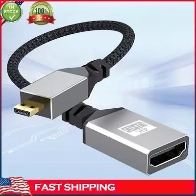20CM Micro HDMI-Compatible Male To Female Cable V2.0 Right Angled (Straight) • $7.70
