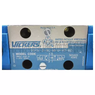 NEW Vickers DG4V-3-6C-M-U-H7-60 Solenoid Operated Directional Valve • $251.06