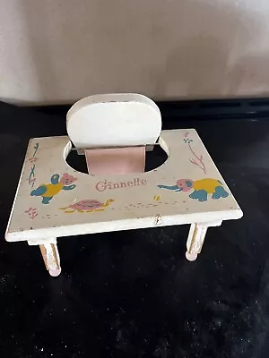 VINTAGE Vogue GINNETTE Doll FEEDING Table Chair • $8