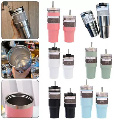 $16.79 • Buy 30oz Travel Tumbler Straw Lid Insulated Stainless Steel Water Bottle Coffee Mug