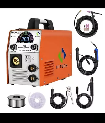 MIG Welder Inverter 4 In1 200A IGBT Gas ARC Lift TIG MIG Welding Machine 240V • £149.99