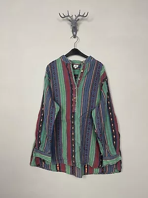 Vintage Coogi Style Navajo Inca Tribal Native Western Shirt Cowboy Size 50/52 • £29.99