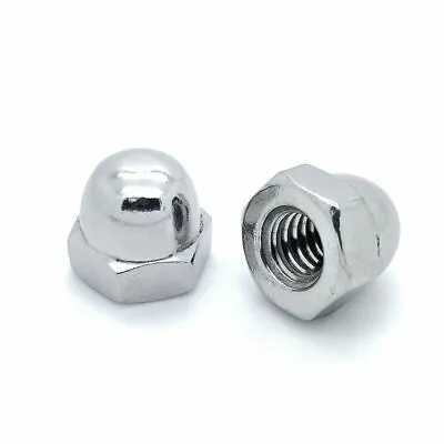 25 Qty 1/4-20 Stainless Steel Acorn Hex Cap Nuts (BCP592) • $9.99