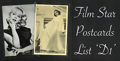 £0.99 • Buy Vintage Original ☆ FILM STAR Postcards From Around The World ☆ List D1