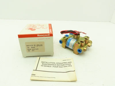 $164.99 • Buy Honeywell Skinner V955LEF2150 Solenoid Valve 4-Way NO 120V 150 PSI 1/4  NPT