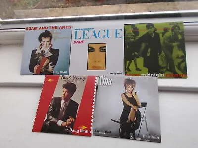 5 X Daily Mail Promos CDs 1980s Classic Pop Albums In Card Sleeves • £9.99