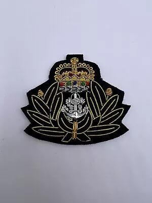 Royal Navy Chaplains Beret Badge RN Hand Embroidered Bullion Wire Cap Badge • £11.99