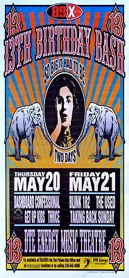 Blink 182 With Dashboard Confessional Concert Poster 2004 • $50.05