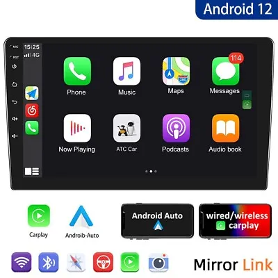 Android 12 2 Din Car Stereo Radio Carplay Multimedia Player GPS Navigation 2+32G • $67.92