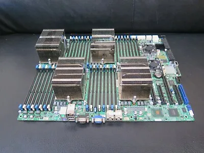 Supermicro H8QG6-F Quad Socket G34 Rev 1.01 MoBO W/ Heatsinks And I/O Plate • $349.95