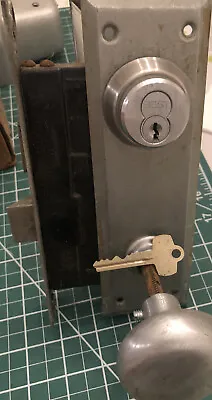 Antique Sargent Mortise Lock With Trim Deadbolt And Latch Modified Body Key • $40