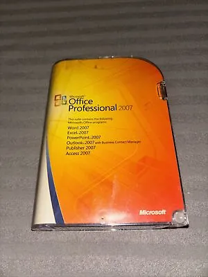 Microsoft Office 2007 Professional Word Excel Outlook - Software & License • $28