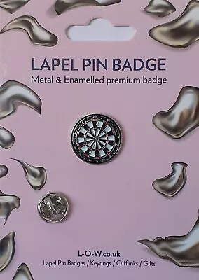 Dartboard Darts Novelty Metal Enamelled Pin Badge Lapel / Hat Badge JKB1-44 • £3.99