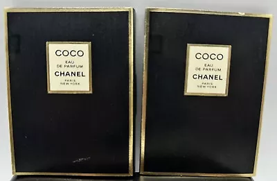 2 VINTAGE Carded Coco Chanel Perfume Eau De Toilette And Body Lotion Samples • $19.99