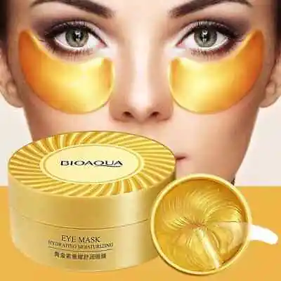 60 Under Eye Gel Pad MICA Crystal Collagen 24k Gold Face Mask Anti-Aging Wrinkle • £8.99