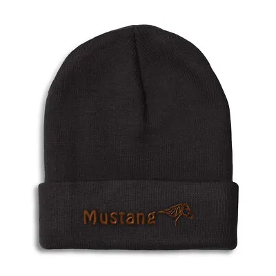 Beanies For Men Mustang Winter Hats For Women Acrylic Skull Cap 1 Size • $16.99