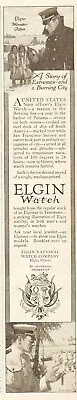 1914 Elgin National Watch Co IL United States Navy Pocket Watch Vintage Print Ad • $10.79