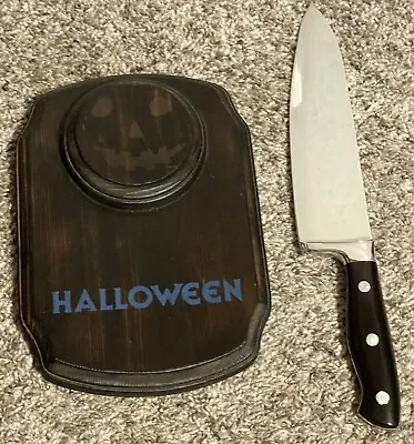 Halloween Michael Myers Wooden Plaque And Trick Or Treat Studios Prop Knife • $15