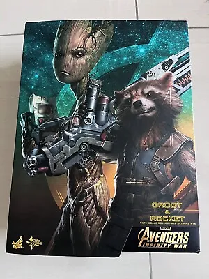 Hot Toys MMS476 Avengers: Infinity War Groot & Rocket 1/6 Action Figure USED • $490