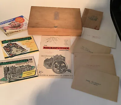 MICROMODELS  Original Cigar Box Including Tools And 5 Models • £40