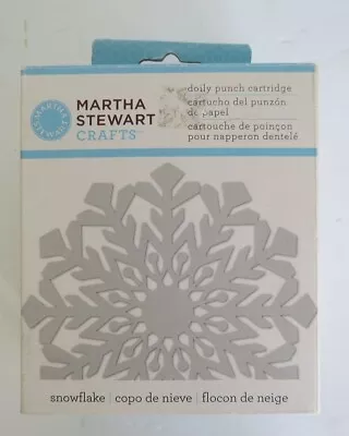 Martha Stewart All Over The Page Punch Snowflake Doily Cartridge NIP • $12