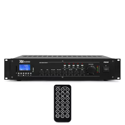 Power Dynamics PRM360 100v 6-Channel Mixer Amplifer 4-Zone 360W • £349