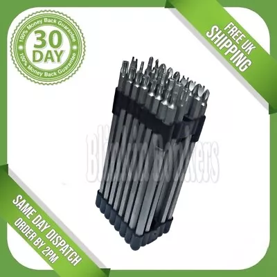 32 Extra Long 150mm Torx Hex Star Security Bit Set Tamper Proof Screwdriver Bit • £13.89