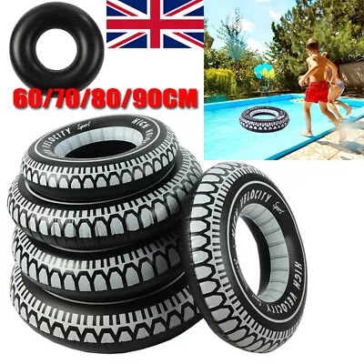 Child Kids Inflatable Swim Ring Donut Rubber Ring Float Tyre Beach Pool Toy UK • £5.16