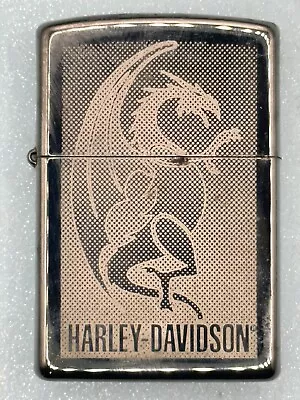 Vintage 2006 Harley Davidson Dragon Black Ice Zippo Lighter • $28.95