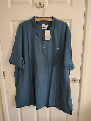 Farah Blue Polo Shirt Size 5XL • £9.20