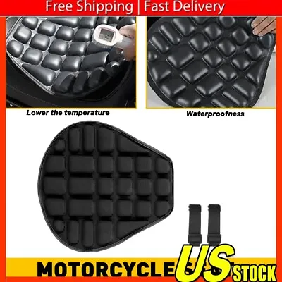 Motorcycle Comfort Gel Seat Pad Cover Cushion Pillow Pressure Relief Shockproof • $16.14