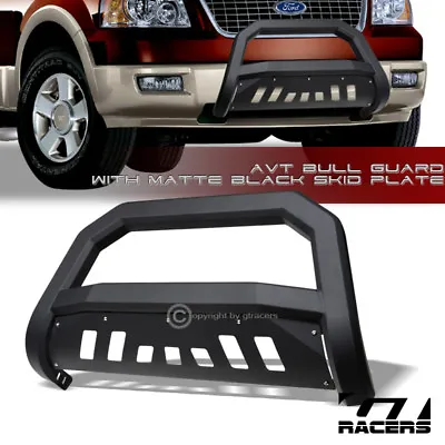 For 2004-2023 Ford F150 Matte Black AVT Edge Bull Bar Brush Push Bumper Guard • $152