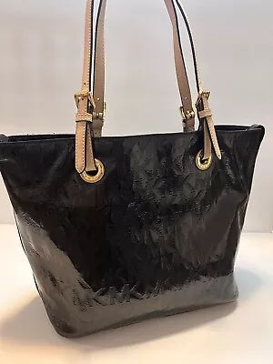 Michael Kors Jet Set Soft Patent Leather  Shoulder Tote Bag Purse EUC • $60