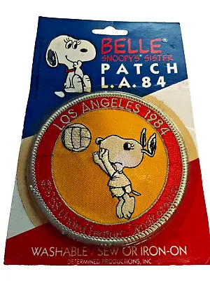 Snoopy's Sister Belle Collectible Patch 1984 Los Angeles Volleyball • $24