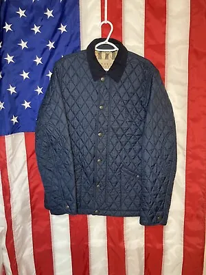 NWOT Mens Burberry Brit Roden Navy Quilted Jacket Size Large • $700