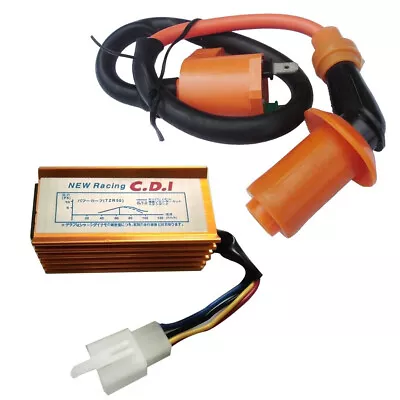 5 Pin Racing CDI Box & Ignition Coil For 50cc 90cc 110cc 125cc Pit Bike Scooter • $23.99