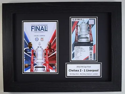 2012 FA Cup Final A4 Photo Match Ticket Display Football Programme Chelsea Gift • £10.99