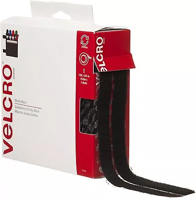 VELCRO Brand Sticky Back 15' X 3/4  Tape Black (90081) • $19.85