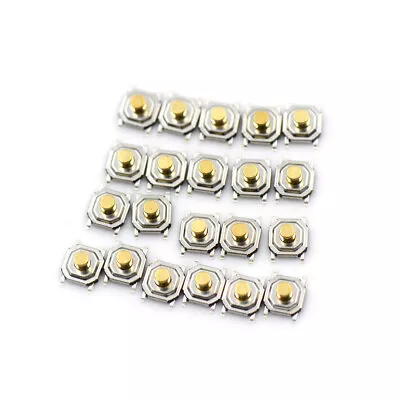 20pcs 4x4x3mm Micro Waterproof Copper Tactile Tact Touch Push Button Switch.t2 • $7.17