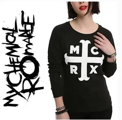 My Chemical Romance▪︎Cross MCRX▪Lace Back▪Long Sleeve▪Band Sweatshirt▪︎SZ M▪︎FAB • £17.35