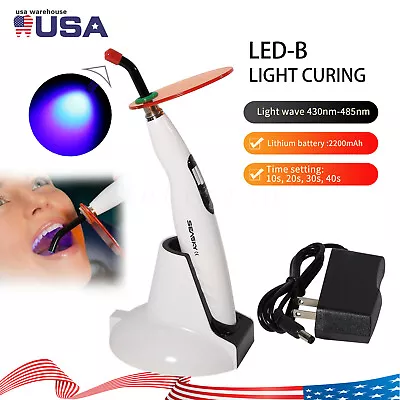 Woodpecker Style Wireless Cordless LED Dental Curing Light Lamp Teeth Whitening • $29.40