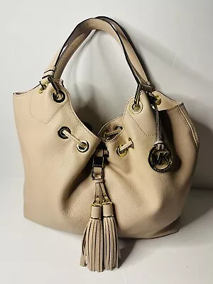 Michael Kors Pebbled MediumSoft Leather Drawstring  Hobo Bag-LARGE-ROSE PINK-FOB • $54