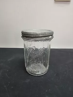 Vintage Ball Wide Mouth Refrigerator & Freezer Pint Jar Ribbed Sides • $11.50