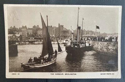 £2.99 • Buy Bridlington - North Yorkshire - The Harbour - A Vintage 1912 RP Postcard