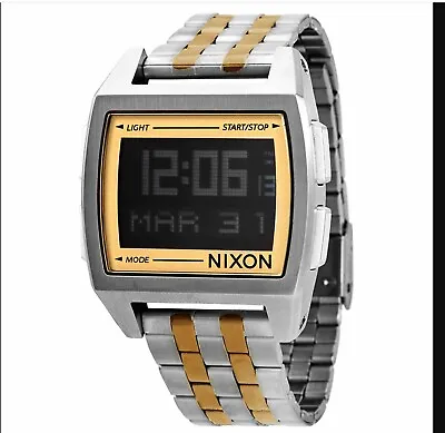 Nixon Home Base Quartz Digital Watch - Silver And Light Gold • £79