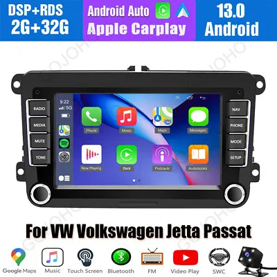 For VW Volkswagen Jetta Passat 32GB Android 12 Car Stereo Radio Carplay GPS Navi • $119.99